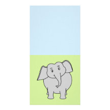 Grey Elephant Personalised Photo Card