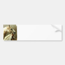 Grey Eventing Horse Bumper Sticker