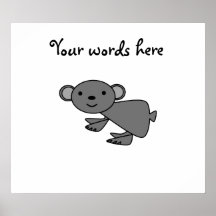 Grey koala posters