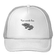 Grey koala trucker hat