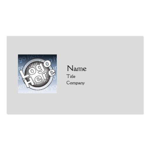 Grey Plain - Business Business Card Templates