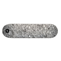 GREY RACE CUSTOM SKATEBOARD