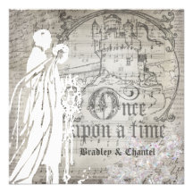 Grey Song Once Upon a Time Invitation
