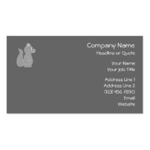 Grey Squirrel Business Cards