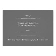Grey Squirrel Custom Invitations
