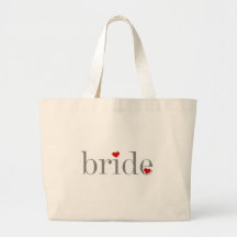 Grey Text Bride Tote Bags