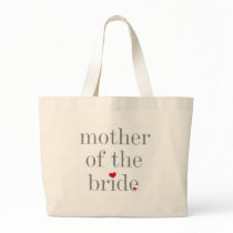 Grey Text Mother of Bride Tote Bag