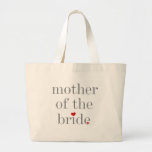 Grey Text Mother of Bride Tote Bag