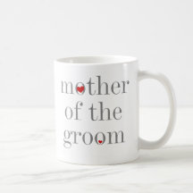 Grey Text  Mother of Groom Mugs