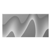 Grey Wave Abstract. Personalised Photo Card