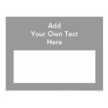 Grey with white area and text. post cards
