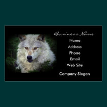 Grey Wolf Wildlife Supporter Business Card business cards
