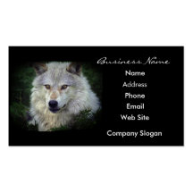Grey Wolf Wildlife Supporter Business Card