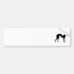 Greyhound Silhouette Bumper Sticker