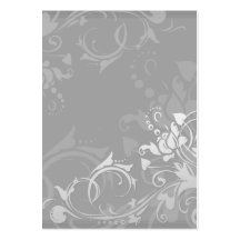 greyscale swirly modern floral design business card templates