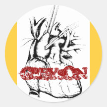 Greyson Heart Sticker