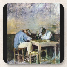 Grigorescu - Two Drunks Drink Coaster