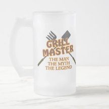 GRILL MASTER - THE MAN THE MYTH THE LEGEND COFFEE MUGS