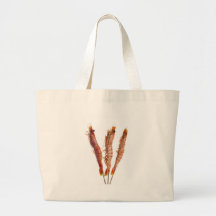 Grilled tiger prawn on a skewer tote bags