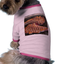 Grilling Steaks Food Dinner Pet Tee