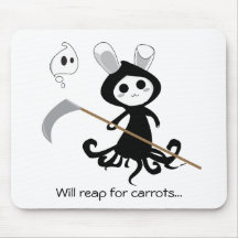 Grim Bunny Mouse Pad