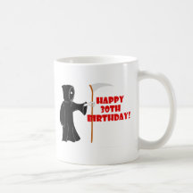 Grim Reaper 30th Birthday Mug