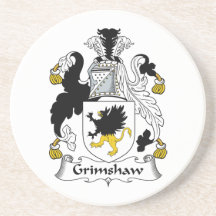 Grimshaw Family Crest Drink Coasters