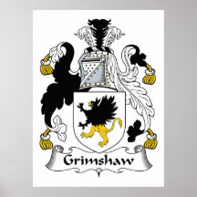 Grimshaw Family Crest Poster