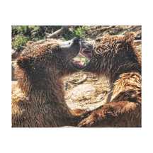 Grin And Bear It Gallery Wrapped Canvas