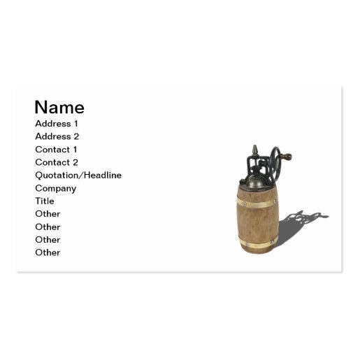 Grinder Mill Business Card Template