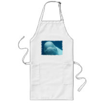 Grinning Beluga Whale Apron