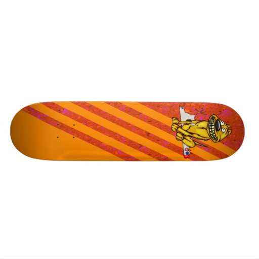 Grinning Dog and Dead Chicken Skate Board