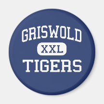 Griswold - Tigers - High School - Griswold Iowa Refrigerator Magnet