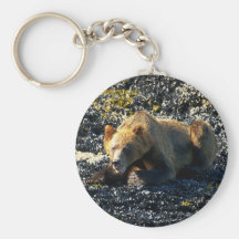 GRIZZLY BEAR ART KEYCHAINS