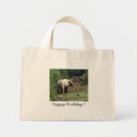 Grizzly Bear Smile; Happy Birthday Tote Bag