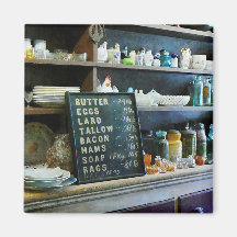 Groceries in General Store Fridge Magnets