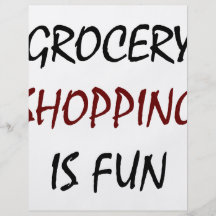 Grocery Shopping Is Fun Full Color Flyer