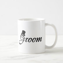 Groom (Blk Top Hat) Coffee Mugs