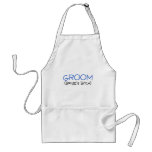 Groom Brides Bitch Blue and Black Apron