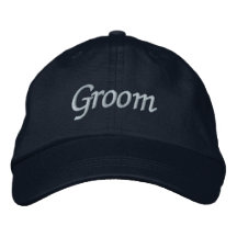 Groom Cap Embroidered Hat