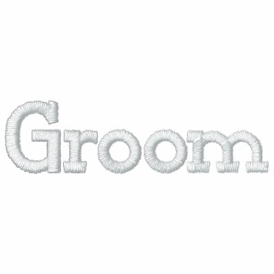 Groom Embroidered Fleece Zip Jogger Jacket