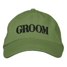 Groom Embroidered Hat