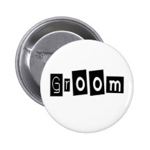 Groom (Sq Bllk) Button