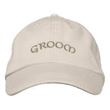 Groom's Embroidered Ball Cap Embroidered Baseball Cap