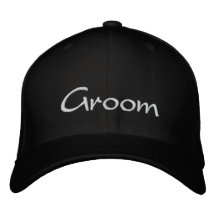 Groom's Embroidered Wedding Cap Baseball Cap