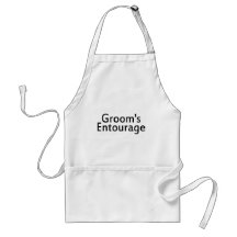 Grooms Entourage Black Aprons