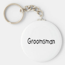 Groomsman (Blk) Key Chain