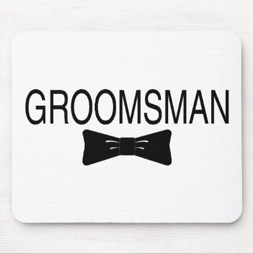Groomsman Bowtie Mouse Pad
