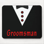 Groomsman In Tux Mouse Pads
