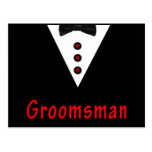 Groomsman In Tux Post Card